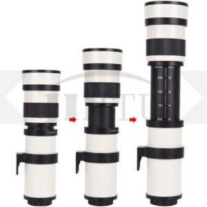 JINTU 420-800mm Manual Telephoto Zoom Lens F/8.3 for Nikon  Cameras D7500 D7200 D7100 D750  D5600 D5500 D5300 D5200 D3100 D3200